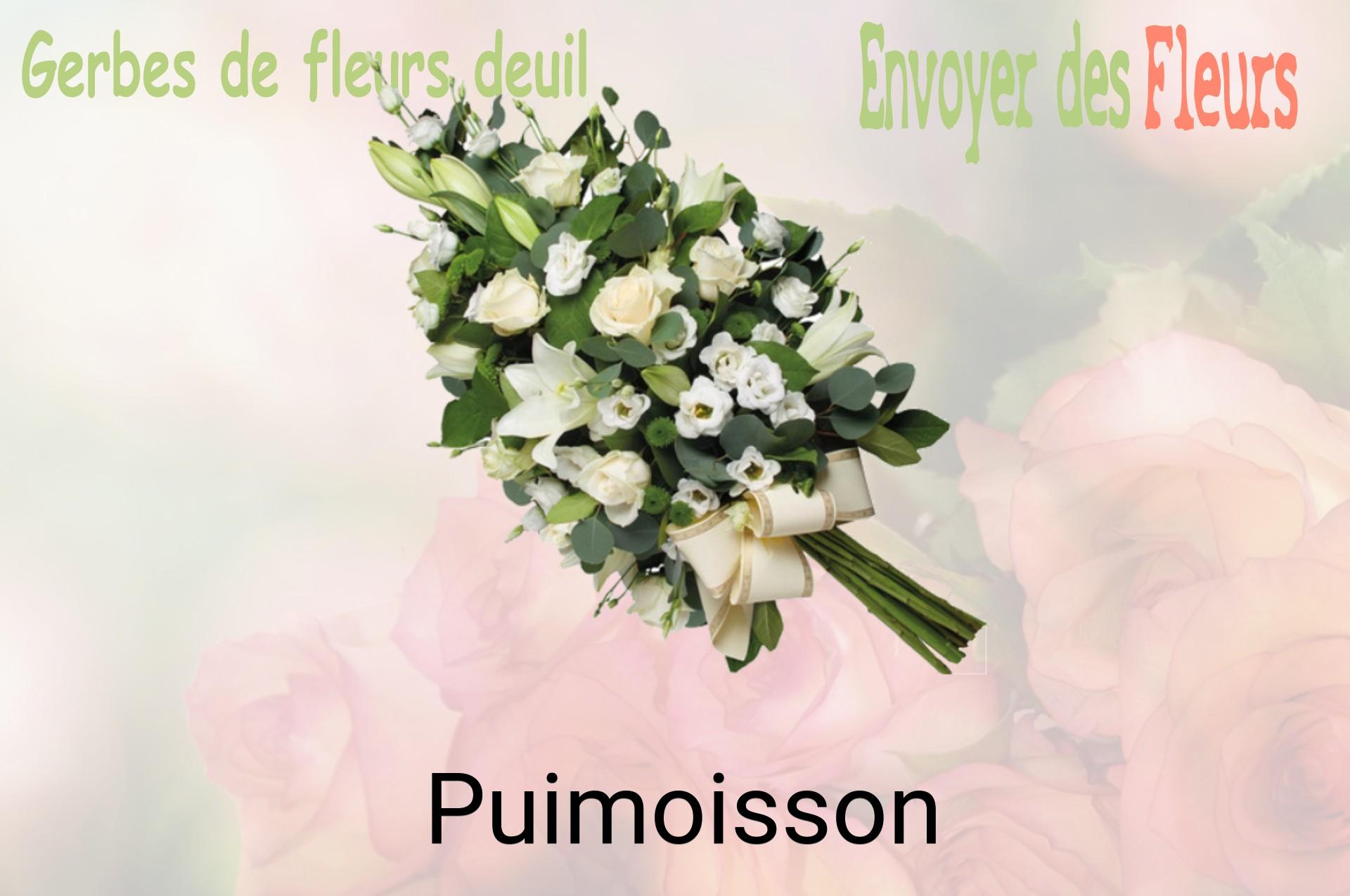 Gerbe de fleurs de deuil livrée à Puimoisson